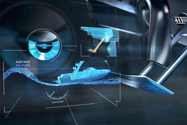 Malibu Boats patented Power Wedge® III diagram Malibu Boats patented Power Wedge® III diagram